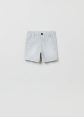 Ovs Yarn-Dyed Striped Cotton Bermuda Shorts